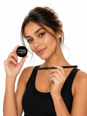 Bellapierre Cosmetics Black Gel Eyeliner Pot with Applicator Brush New